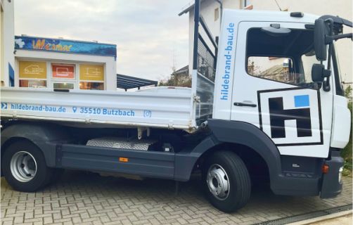 Fahrzeugbeschriftung LKW, Hildebrand, Butzbach