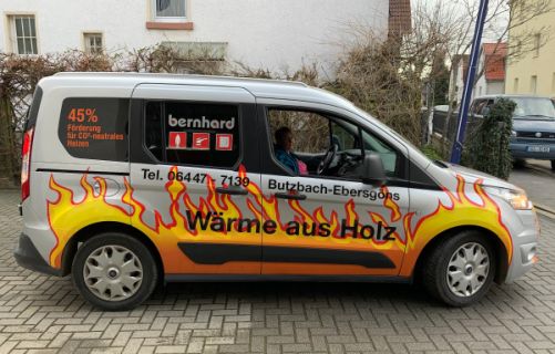 Fahrzeugbeschriftung Kleintransporter, bernhard, Butzbach