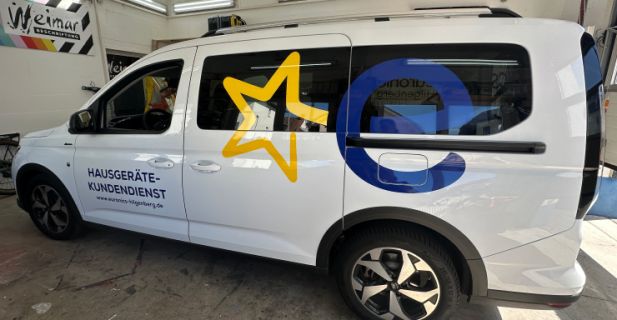 Fahrzeugbeschriftung Lieferwagen, euronics, Butzbach